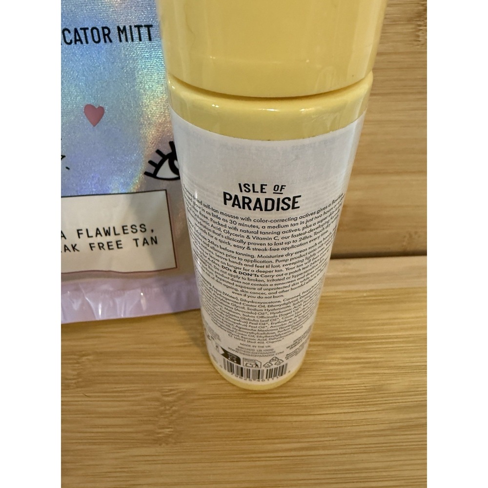 Isle of Paradise Self-Tanning Tinted Body Mousse With Application Glove-NEW - Picture 4 of 10